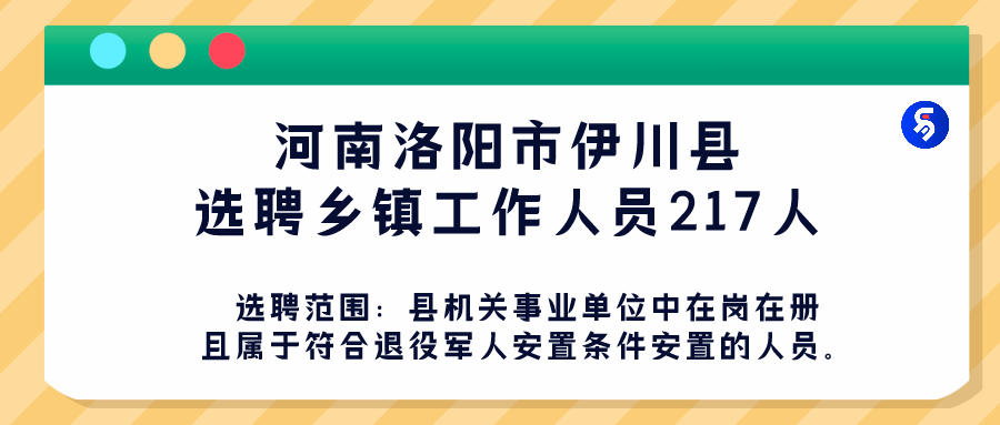 伊川县最新招聘信息全面解析