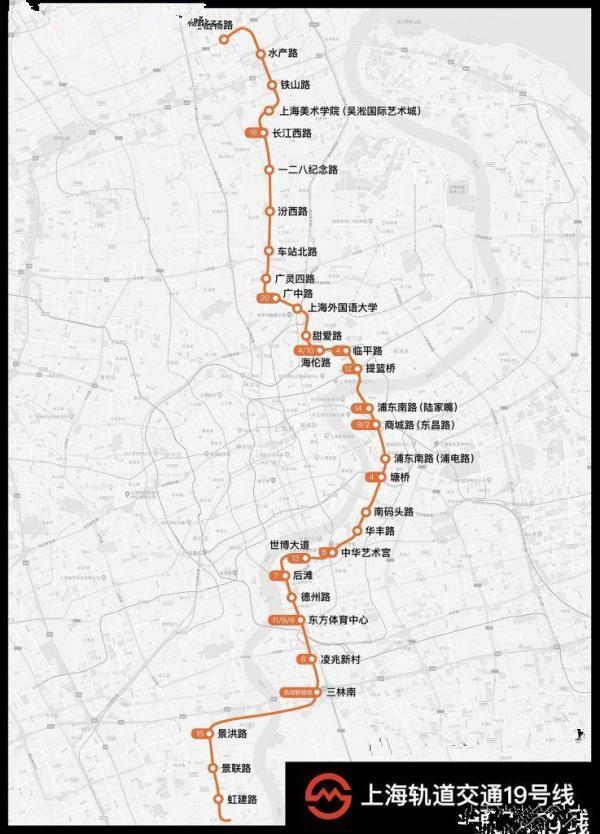 上海地铁19号线最新线路图，揭示城市发展的脉络与未来展望