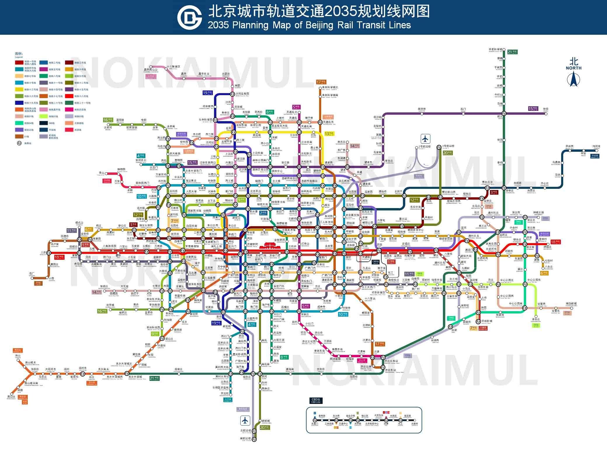 北京地铁线路图全新概览