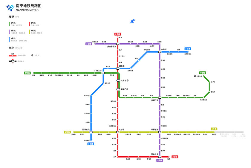 南宁地铁线路图最新概览，城市脉络的新跃迁