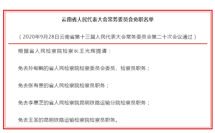 云南省干部任免最新动态概览