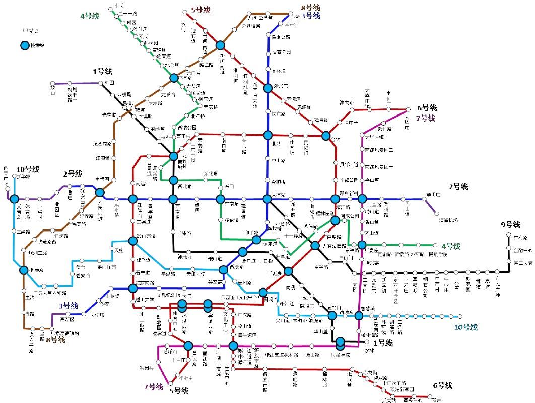 天津地铁线路图最新版，城市脉络的构建者