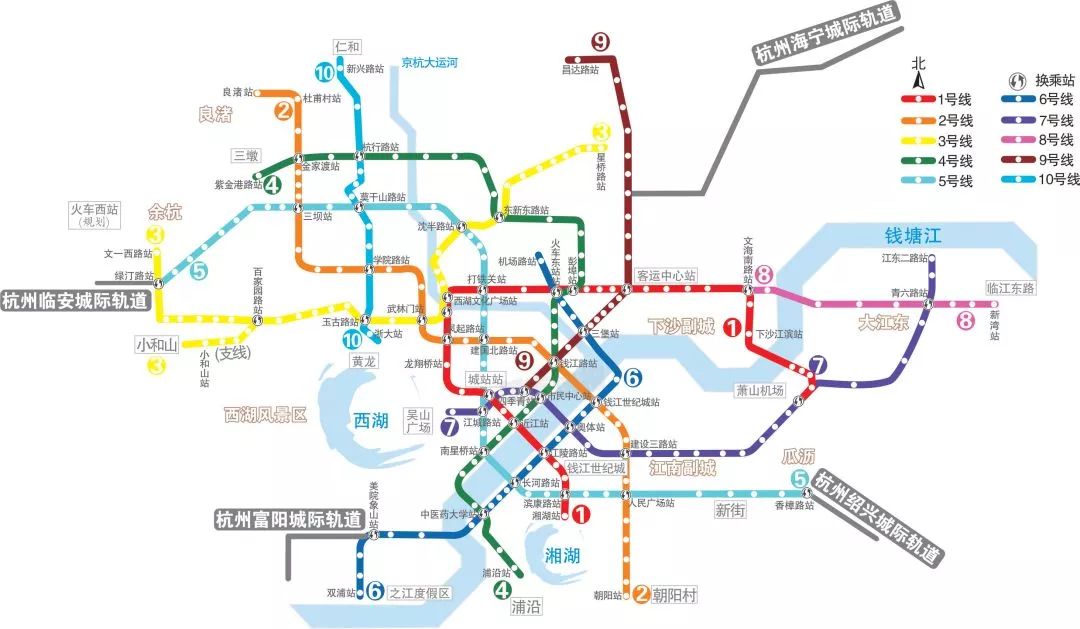 杭州未来城市交通蓝图，地铁最新规划图揭晓